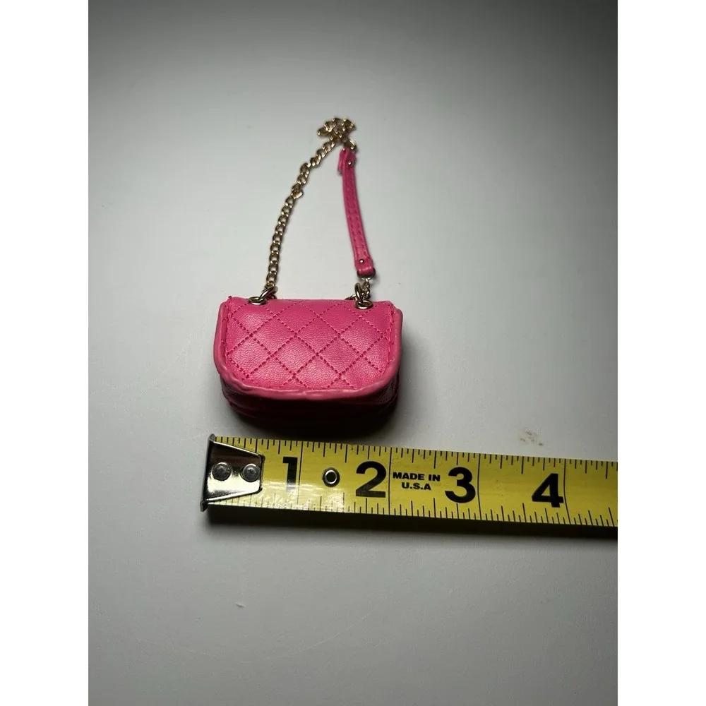 Zuru 5 Surprise Mini Fashion Pink Purse With Chain Strap Great For Barbie Dolls